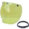 Shkalacar Lente per Parabrezza per Casco da Moto con Visiera a Bolle per Casco con Staffa Ribaltabile per caschi Aperti a 3 scatti
