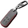 Generico Custodia in pelle chiave di moto e scooter con telecomando a 2 pulsanti per Honda X ADV SH 300 150 125 Forza 300 125 PCX150 2018