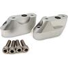 HAOTE Kit Rialzo Manubrio Moto per BMW R1200 1250 RS R1200RS R1250RS 2015 2016 2017 2018 2019 2020 Moto Manubrio RiserManubrio Sollevatore Altezza Adattatori Rialzo Manubrio Moto (Color : Silver)