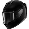 SHARK, Casco Moto Integrale D-SKWAL 3 BLANK Black BLK, M