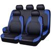 OKMNJHY 9Pcs Pelle Auto Set coprisedili, Per Renault Scenic Scenic 3 Megane Sport Megane 2 Megane 3 Megane II Pelle Impermeabile Set Completo Copri-Sedile Fodere Anteriori e Posteriori Set Coprisedili