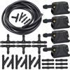 Vuzmode Ugelli for getti d'acqua a spruzzo for spazzole tergicristallo a 4 vie for auto, for DAF, XF 105 95 xf105 xf95 95XF F85 F95 Camion Tubo Flessibile Kit ugelli lavacristallo(4Pcs With Regulator)