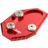 OPSREY Moto Refit Accessori Rilievo Del Piede Per Yamaha XJ6 /ABS 2009-2015 Cavalletto Piastra Laterale Del Basamento Di Supporto Ingranditore Estensione (Colore : Rosso)