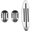 AJHJET Copri Pedali Freno Copripedale Poggiapiedi Automatico Per MINI Per Cooper Per Countryman F60 R60 Per Clubman F54 R55 Per One R50 R53 R61 F55 F56 Pedaliera Auto(3piece MT)