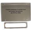 Targhe Storiche srl Coppia Portatarga/Cornice Sovrapposto in Acciaio Inox dal 1976 al 1984