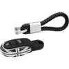 HEINMO Chiave Per auto Smart Remote Fob Cover Shells Chain Case Portachiavi Portachiavi Corda chiave Per Cooper F Series F54 F55 F56 F57 F60 Clubman Countryman Sostituzione chiave (Gray+Black)
