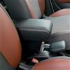 Drive Design Bracciolo Compatibile con 500L 2012-2017 in Ecopelle Nero Regolabile in Lunghezza Armrest mittelarmlehne