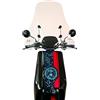 BRIXIAMOTO FABBRI parabrezza moto trasparente TOP ALTO compatibile con NIU NQI GT 0 2019-2020 e per NQI GTS PRO 0 2019-2020