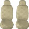 Susy Shop Coprisedili Auto Universali, Anteriori e Posteriori, Compatibilità Universale Montaggio Semplice (Coppia Anteriore, Beige)
