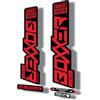 CycleShop Adesivo di ricambio per forcella compatibile con Rock Shox BOXXER Ultimate serie 2020, rosso (opaco)