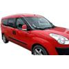 J&J AUTOMOTIVE HEKO Deflettori per Fiat Doblo 2 2010-2022, 4 pezzi | 4 deflettori HEKO per Fiat Doblo 2, PMMA 3 mm, fumé, canale del finestrino.