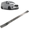 CHROMEMASTER | Protezione Paraurti Posteriore Compatibile con Ford Transit Custom 2023+; Acciaio inossidabile, Spazzolato, Nero; Proteggi il Paraurti Posteriore della tua Auto dai Danni