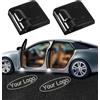 NewL 2x Logo personalizzato senza fili proiettore auto porta passo cortesia luci di benvenuto pozzanghera ombra fantasma luci LED - accettare logo personalizzato