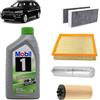 OP Kit tagliando 4 filtri + 5L olio Mobil 0W30 per BMW X1 F48 2014+ 1.6d 1.8d 2.0d 2.5d