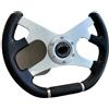 Generic Volante Sportivo Auto, Volante A Calice Volante modificato universale da corsa in PU 13 pollici e 320 mm