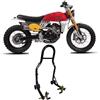 WinNet Cavalletto alzamoto alza moto compatibile con Fantic Caballero 125 500 per alzare sollevarel'avantreno la ruota gomma davanti frontale