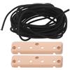 MUELODSIC Corda Elastica Regolabile in Plastica Beige per Armadietto Camper, Resistente all'Usura Staffa e Piastra di Protezione, per Interno Camper e Sicurezza Mobiletto