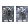 MEXITAL Pastiglie freno Semi-metallico Anteriori + Posteriore per CBF 500 (04-07) / NC 700 Integra Scooter (12-14) / VT 1300 CXAA Chopper (10-11)