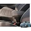 Drive Design Bracciolo portaoggetti compatibile per Fiat 500E Elettrica in ecopelle nero e REGOLABILE IN LUNGHEZZA made in Italy