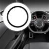 Homefurnishmall Copertura centrale per cerchio del volante con anelli interni cromati per MINI Cooper F54, F55, F56, F57, F60, materiale ABS
