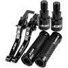 GAYANHU Kit leva di ricambio Moto Leva Di Frizione Del Freno Manubrio Manopole End Per YAMAHA XJ6N XJ6 N XJ6DIVER XJ6 DIVER 2009 2010 2011 2012 2013 2014 2015(Black)
