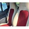 TOPCAR-ATHENS | Ecopelle (Beige chiaro - Zucchero) & bicolore (Rosso e Nero) Sintetica | due auto Coprisedili, Compatibile con SMART FORTWO (451)