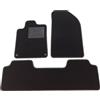 ASC Tappetini Auto Compatibili con Peugeot 407 2004-2012, Moquette con Bordo Antiscivolo, Battitacco in Gomma