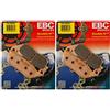 EBC Brakes EBC Double-H Sintered Metal Brake Pads FA142HH (2 Packs - Enough for 2 Rotors)