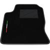 Somer Car Tappetino Auto SOLO LATO GUIDA 1pz compatibile con Ford focus Mk1 2001-2004 | 1 tappeto su misura in moquette, bandiera Italia