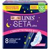FATER FEMCARE Lines Seta Ultra Assorbente con Ali Notte 8 pezzi