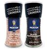 Morton Set macinino - Sale rosa dell'Himalaya (70,9 g) e pepe nero (35,4 g), confezione da 2, regolabile e ricaricabile, perfetto per cucinare, condire e rifinire