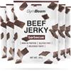 GymBeam Carne Secca Beef Jerky - Snack Proteico Premium al 100% di Manzo, Ricco di Proteine (64%) e Basso Contenuto di Grassi (4.2%), Lunga Conservazione (50 g (5er pack), Barbecue)