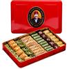 Hafiz Mustafa 1864 Istanbul Baklava Pastry Box - Baked Baklava Dessert Snacks Made from Fresh Phyllo Dough Sheets, Pistachio, Hazelnut, Walnut - Turkish Sweets Tray Gift Ideas for Birthday, Christmas