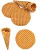 DUE ESSE S.N.C. DI SABATINI ALDO & C. PZ 378 CONI PICCOLI SENZA GLUTINE E SENZA LATTOSIO + PZ 1000 CIALDA TONDA SENZA GLUTINE PER GELATO,YOGURT E SEMIFREDDI CONO BISCOTTO DI CIALDA WAFER
