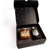 LOLLI - Luxury Box Set limited edition, babà napoletano e liquore, set per regali ed occasioni speciali, babà vaso 620g e liquore in bottiglia 500ml (Box, Babà al Limoncello e Liquore al Cioccolato)