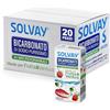 Solvay® - Bicarbonato Di Sodio Purissimo in Microgranuli per Frutta e Verdura Multipack - 400 Grammi x 20 confezioni