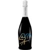 BRANDGIFT.IT Bottiglia Personalizzata Compleanno Santero 958 NERA Spumante Extra Dry Perlage Floreale Bottiglie Personalizzate Anni Compiuti Ottimo Regalo Per Brindisi Originali (BLU, 40 ANNI)