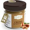 Pasticceria Fraccaro 1932 Crema Spalmabile alla Gianduia con 45% di Nocciole Tostate - Pasticceria Fraccaro 1932 - Dolce Crema alle Nocciole per Colazioni e Merende - 3 Confezioni da 200 g