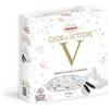 Generico Crispo Confetti Cuor di Lettere al Cioccolato Extra Fondente a Forma di Cuore con Lettera a SCELTA 250g (LETTERA V)