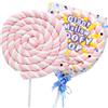 WSYLS caramelle marshmallow marshmallow rosa Barbe à Papa en Forme de Sucette - Une Gourmandise Unique pour Tous les Âges