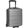 LEONARDO the brand with the elephant Hig Leonardo® Valigia da Cabina Mini | Trolley Rigido 14 Pollici con Doppie Ruote | Valigia 25 Litri con Manico Trolley e Serratura | Materiale ABS Leggero | Bagaglio a Mano | 20x30x40 cm | Grigio