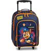 Fabrizio Paw Patrol Chase Marshall Skye - Trolley per bambini, in poliestere, 32 x 42 x 16/21 cm, 17 l, Blu scuro Chase, 42 cm, Bagaglio morbido