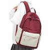 VGCUB Zaino Scuola Superiore Ragazza Zaino da Università Impermeabile Uomo Zaini per Scuola Superiore Media Ragazzo Leggero Resistente All'usura College Casual Backpack Bianco-rosso