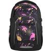 Coocazoo Mate - Zaino per la scuola, ergonomico, regolabile in altezza e dimensione, con cintura toracica e cintura in vita, Colour Drift - Nero, Drift a colori