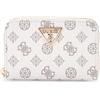GUESS Laurel Zip Around Wallet M White Logo