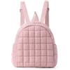 FANDARE Zaino trapuntato Donna Borsa Zainetto Medio Ragazze imbottito Borsa a Zaini Sacche Elegante Tracolla scolastico per shopping lavoro viaggi Borsa a zaino Zainetti per bambini Rosa