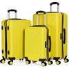 CABIN GO 5513 - Set di 3 valigie - bagaglio a mano da 55 cm, valigia media da 65 cm, valigia grande da 76 cm, in ABS rigido