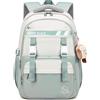 FANDARE Donna Zaino Casual Zainetto Ragazza Zaino Scuola Zaino Università Ragazzo Cartella Color-blocking Daypack Zainetti per bambini Borsa zaino Uomo Borsa viaggio Adolescenti Backpack Verde chiaro