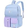 Peuignao Zaino Scuola Media Ragazza Superiore Università Scolastico Backpack Zaini Dcuola Scolastici Scuole Medie Borsa Zainetto Grande Zaino Per La Scuola Secondaria Universitario Universita Donna Blu Viola
