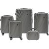 Convector Set Quattro Trolley + Beauty Case Da Viaggio, Valigie Rigide in 5 Dimensioni Con Ruote Girevoli a 360 °, Lucchetto TSA e Struttura in ABS Doppio Strato, Antigraffio e Antiurto